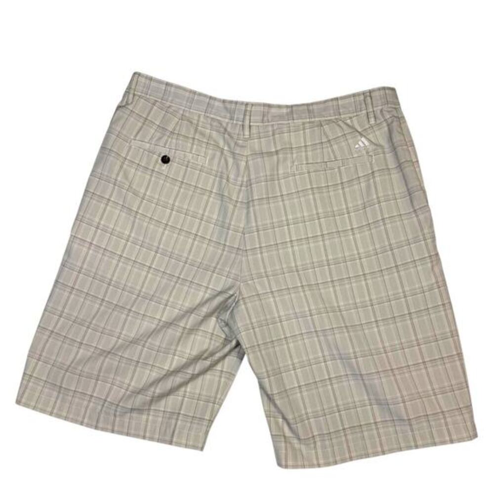 Adidas Golf Shorts Men's Size 36 Plaid Performance Lightweight Casual Summer - Picture 3 of 6